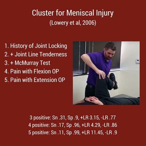 meniscus special tests physical therapy